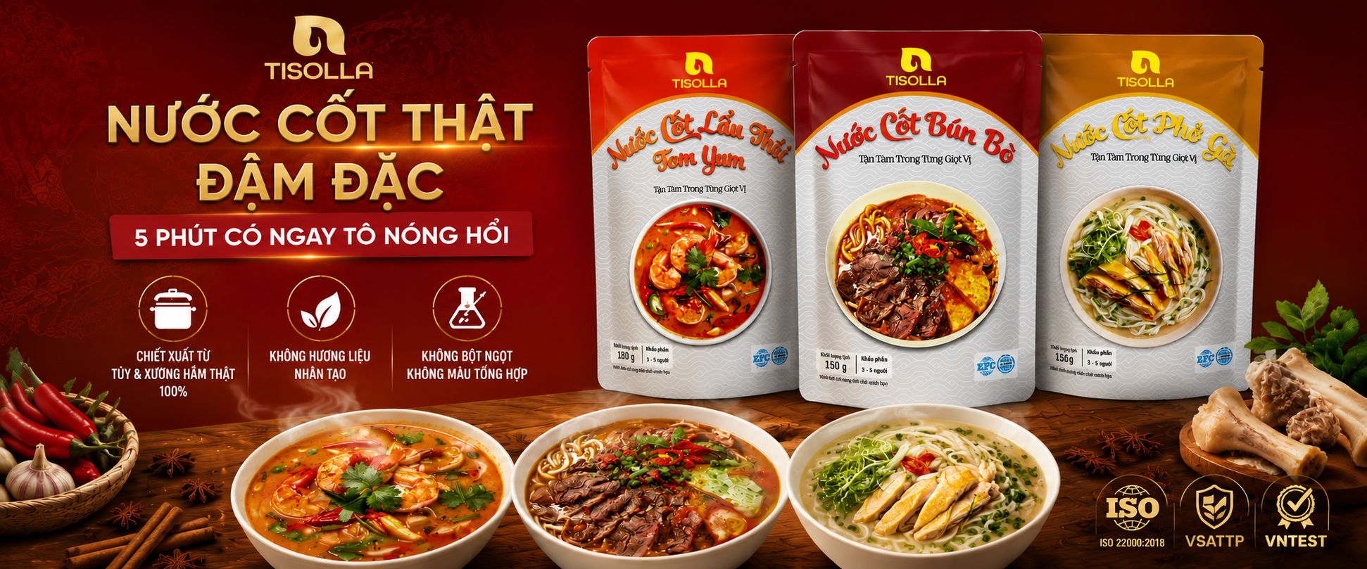 Banner Tisolla - Nước cốt phở bò