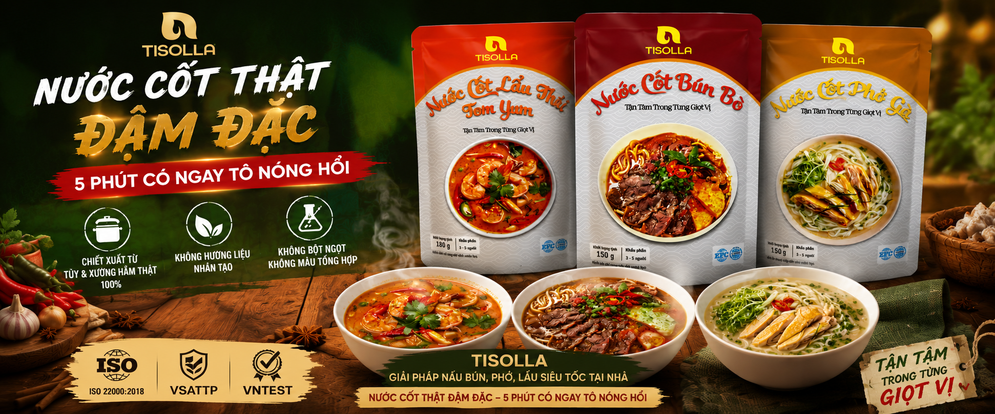 Banner Tisolla - Sốt nướng BBQ